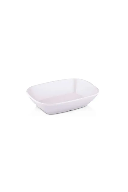 Ermiya 869075089101 12 Ad Kayık Sosluk Kahvaltı Tabağı Beyaz Melamin 14 Cm Meze Çerezlik Lokanta Tabldot Serpme