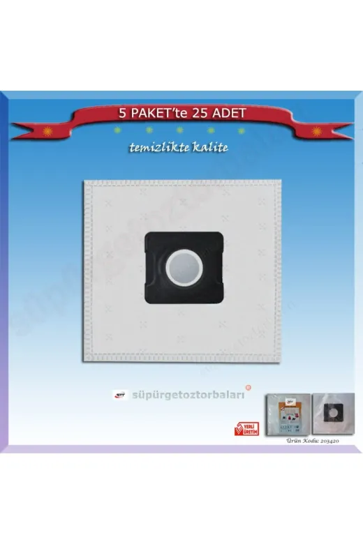 Ermiya 8695i787441k869 Soundless Süpürge Toz Torbası 25 Ad 203420 Stilevs