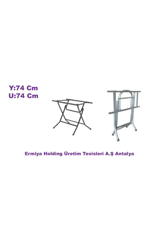 Ermiya 869625538885 U: 74 Y: 74 Cm 80*80 Kare Werzalit Ahşap Masalar İçin Masa Ayak Ayağı Katlanabilir
