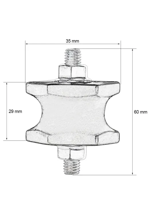 Ermiya 86967025881848 Altıgen Klima Takozu - 4 Adet -9*12*18 Btü Klimalara Uygun