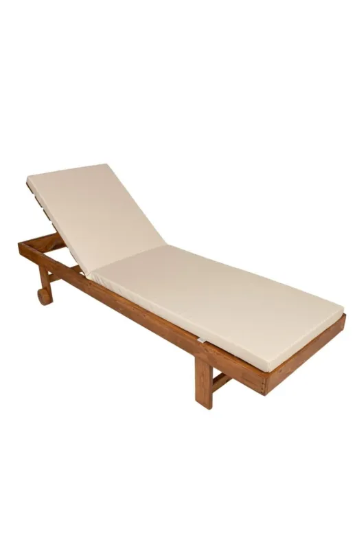 Ermiya 869722823686 Werty Home Olefin Fermuarlı Şezlong Minderi 55*180*5 Cm Krem