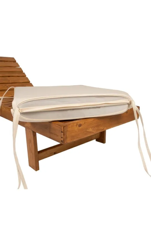 Ermiya 869722823686 Werty Home Olefin Fermuarlı Şezlong Minderi 55*180*5 Cm Krem