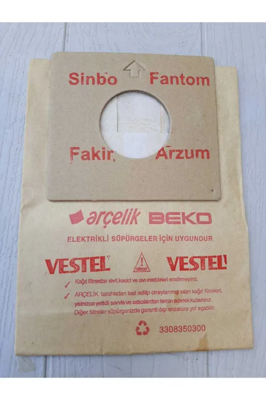 Ermiya 869910025753 Vestel T20 S-T20 B-Meltem T4500-Yıldız T7500-Yildiz T8500-Elektrikli Süpürge 25 Ad Kağıt Toz Torbası