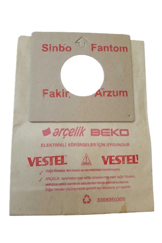 Ermiya 869910025753 Vestel T20 S-T20 B-Meltem T4500-Yıldız T7500-Yildiz T8500-Elektrikli Süpürge 25 Ad Kağıt Toz Torbası