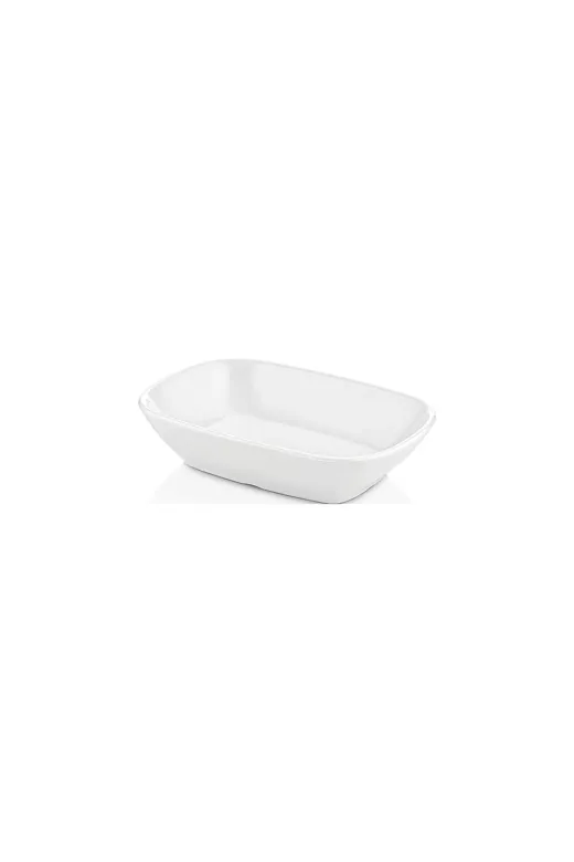 Ermiya 869es-2021--11--03--19 12 Adet Beyaz Melamin Kayık Tabak 14 Cm Orta Boy Salata Tabağı Günlük Kullanıma Hesaplı Oval Tabak