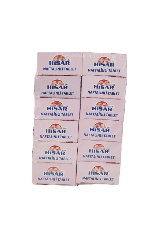 Ermiya 869TYC00490267925 Hisar 1200 Gram Tablet Güve Topu Naftalin 12*100 Gram Yeni Kutu