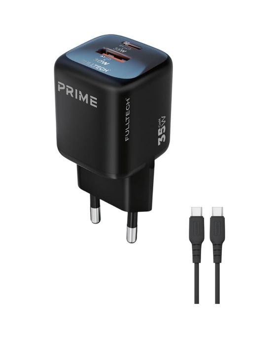Ersa 131618104 35W Gan Hızlı Şarj Adaptörü, Hızlı Şarj Başlığı,1X Type-C Girişi, 1X Usb Girişi, Güçlü Performans, Aşırı Gerilim, Kısa Devre, Isınma Ve Akım Koruması, Gelişmiş Güvenlik Ve Geniş Uyumluluk Kablo Dahi
