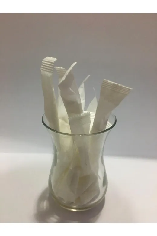 Espak 141252232228 Stick Şeker Toz Şeker 3 Gr Beyaz 5000 Adet Baskısız 15 Kg