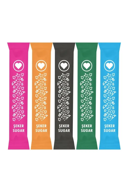 Espak TYBABHM8L0KAUI0A55 Stick Şeker Toz Şeker 2,5 Gr Renkli 400 Adet 1 Kg