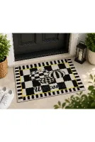 Esse Balkabağı Desenli Welcome Kapı Önü Paspası Kaymaz Taban Dekoratif Paspas 40x60 cm