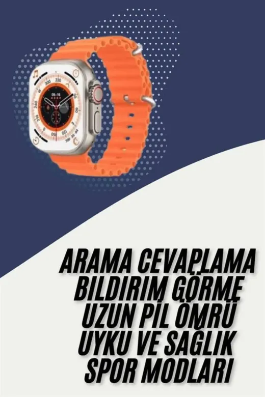 Ethab Giyim 2025 Model Akıllı Saat Çift Kordon Ios Ve Android Arama Cevaplama Sesli Asistan - Glst4435-7887