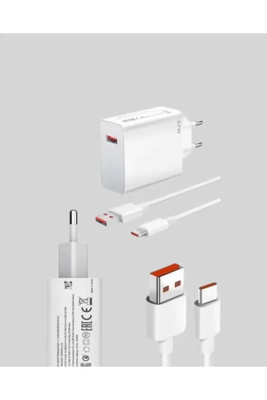 Ethab Giyim 67 Watt Turbo Şarj Cihazı Redmi Note 10 11 12 Uyumlu - Glst8431-6447