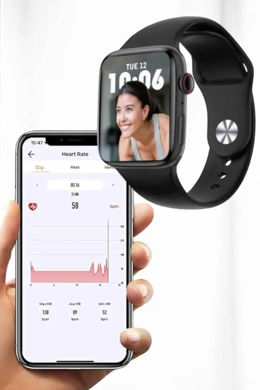 Ethab Giyim Akıllı Saat Bluetooth Bağlantı Ve 24 Saat Sağlık İzleme Gps Arama Cevaplama - Glst7871-5829