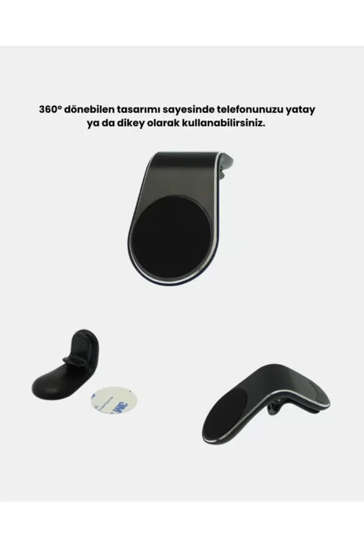 Ethab Giyim Araç İçi Manyetik Telefon Tutucu Güçlü Klipsli Ve 360 Derece Ayarlanabilir - Glst8591-7204