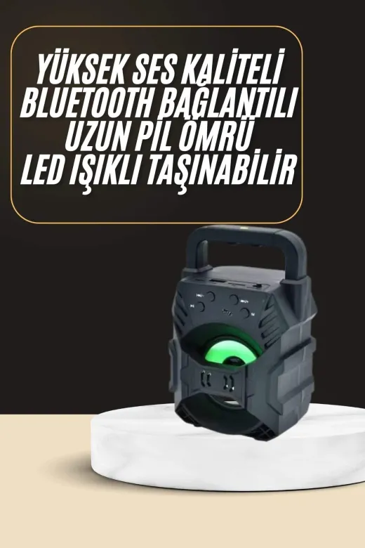 Ethab Giyim Bluetooth Hoparlör Android Ve İos Uyumlu Ses Bombası Usb Girişli Taşınabilir - Glst5454-2297