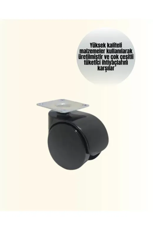 Ethab Giyim Çok Amaçlı Kilitsiz Masa Ayağı Tekerleği 6 Cm - Glst5785-8964