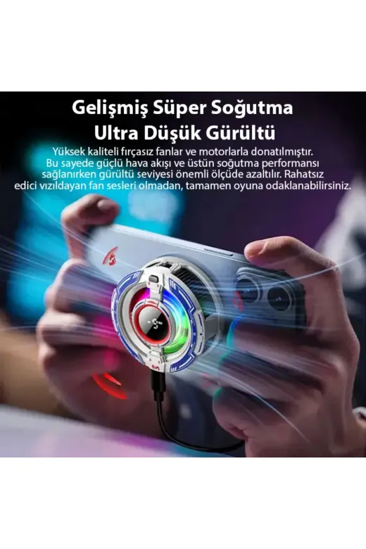 Ethab Giyim GLST1132-4371 Cx16 Ios Android Soğutucu 15W15W Manyetik Rgb Telefon Soğutucu – Anında Hızlı - Glst1132-437