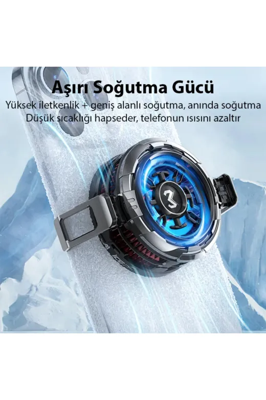 Ethab Giyim GLST1328-4941 Cx08 Ios Android Soğutucu 15W Manyetik + Arka Klips 2'si 1 Arada Yarı İletke - Glst1328-494