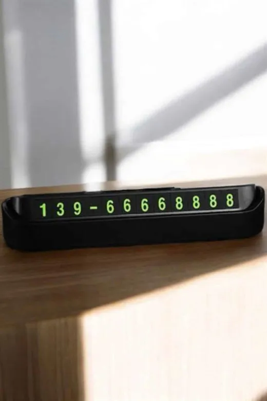 Ethab Giyim GLST1350-3779 Araç İçi Numaratör Numaralık Torpido Üstü Açılır Kapanır Telefon Numaras? - Glst1350-377