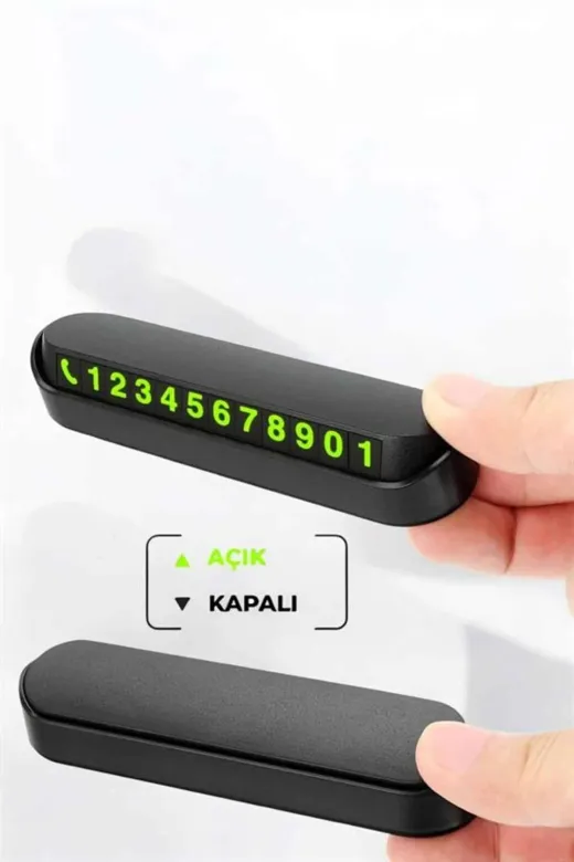 Ethab Giyim GLST1350-3779 Araç İçi Numaratör Numaralık Torpido Üstü Açılır Kapanır Telefon Numaras? - Glst1350-377