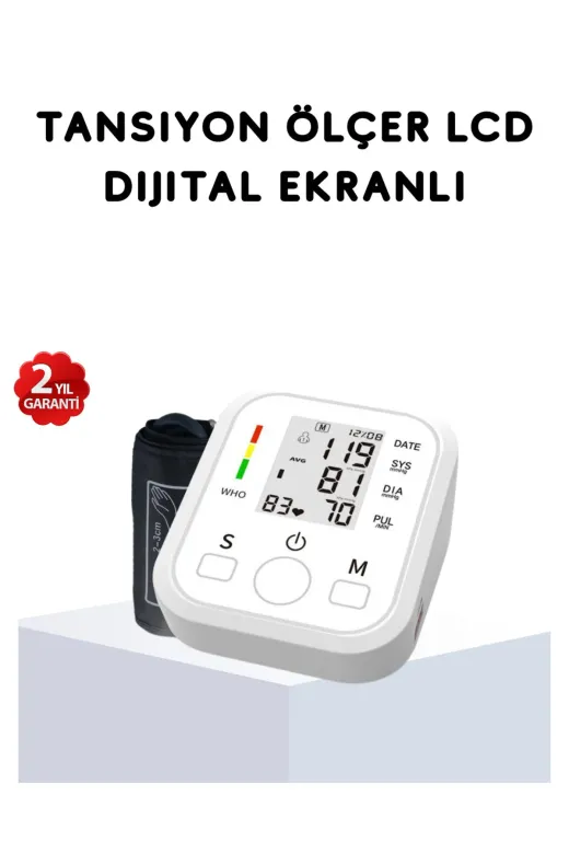Ethab Giyim GLST3303-1114 Üst Koldan Ölçüm Dijital Tansiyon Aleti – Ihb Aritmi Uyarılı Ve Çift Hafız - Glst3303-111