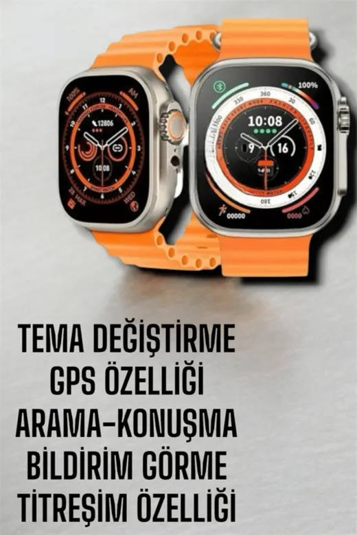 Ethab Giyim GLST3823-1866 Suya Ve Toza Dayanıklı 45 Mm Akıllı Saat Bildirim Ve Cevapsız Çağrı Görünt - Glst3823-186