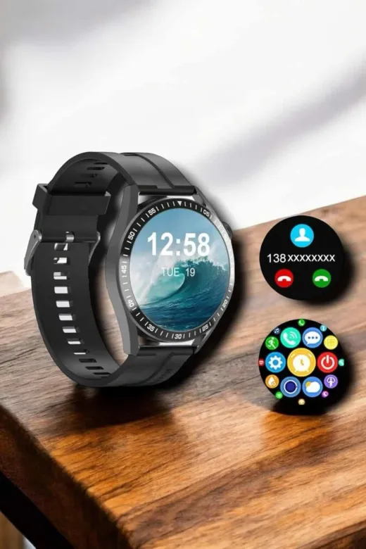 Ethab Giyim GLST4434-5344 Nfc Ve Kablosuz Şarjlı Akıllı Saat Ekg Nabız & Spor Modları Ile Ios Ve Android - Glst4434-534