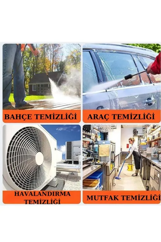 Ethab Giyim GLST4923-1498 Şarjlı Ve Yüksek Basınçlı Oto Yıkama Makinesi Ve Sulama Tabancası Bahçe Yı - Glst4923-149