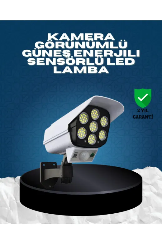 Ethab Giyim GLST5784-4075 Güneş Enerjili Kamera Görünümlü Hareket Sensörlü Led Duvar Lambası Uzaktan - Glst5784-407