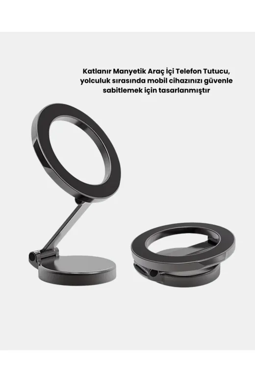 Ethab Giyim GLST5827-3792 Katlanır Manyetik Araç İçi Telefon Tutucu – 360° Dönebilen Magsafe Uyumlu G? - Glst5827-379
