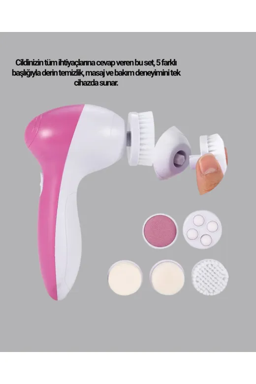 Ethab Giyim GLST5829-3735 5’I 1 Arada Yüz Temizleme Cihazı – Masaj Fırça Peeling Ve Krem Uygulama Apar - Glst5829-373