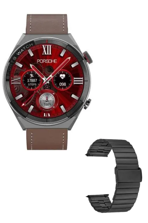 Ethab Giyim GLST7184-2059 Erkeklere Özel Akıllı Saat Çelik Kordon Bluetooth Bağlantılı İos Ve Android - Glst7184-205