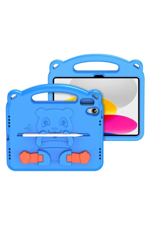 Ethab Giyim GLST7620-5670 Dux Ducis Ipad 10.2 2022 Kılıf Panda Serisi Çocuk Shockproof Standlı Kılıf-(57 - Glst7620-567