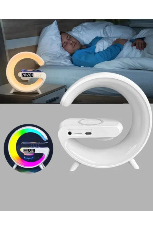 Ethab Giyim GLST8130-2889 Kablosuz Şarjlı Atmosfer Lambası Bluetooth Hoparlör Ve Akıllı Alarm Özellikli - Glst8130-288