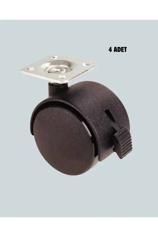 Ethab Giyim Mobilya İçin Kilitli 4 Cm Tekerlek Ayak Seti - Glst1243-4148