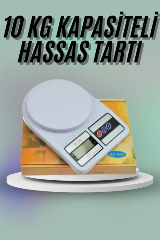 Ethab Giyim Mutfak Tartısı Dijital Göstergeli Hassas Tartı 10 Kg Kapasiteli - Glst1398-3316