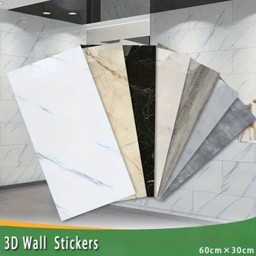 ETT 562741420743 Siyah Mermer Desenli Alüminyum Plastik Duvar Sticker
