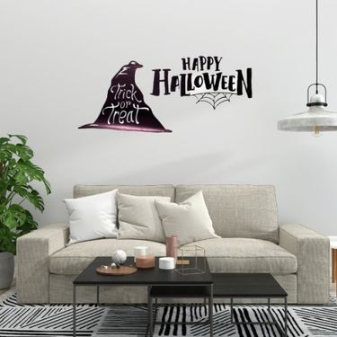 ETT 562741422378 Happy Halloween Temalı Duvar Stickerı