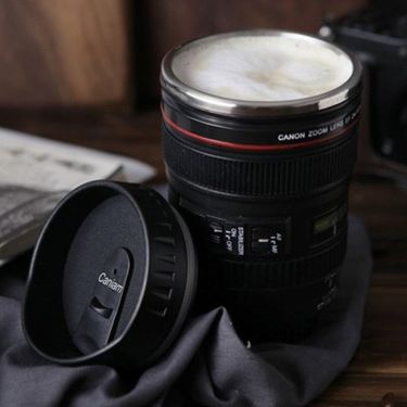 ETT 562741422498 Çelik Objektif Lens Tasarımlı Kupa Bardak