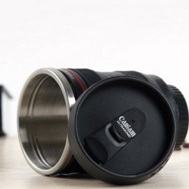 ETT 562741422498 Çelik Objektif Lens Tasarımlı Kupa Bardak