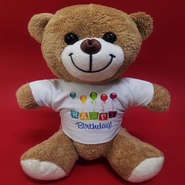 ETT 562741422939 Happy Birthday Tişörtlü Ayıcık