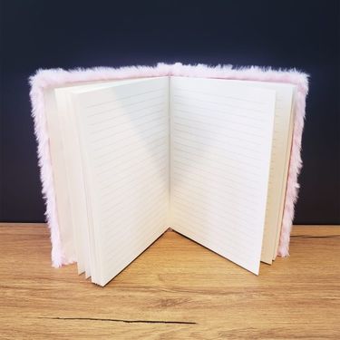 ETT 562741423817 Kalpli Peluş Kapaklı Defter Hediyelik