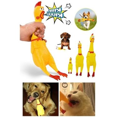 ETT 56274965812 Ses Çıkaran Tavuk Kedi Köpek Oyuncağı 30 Cm.