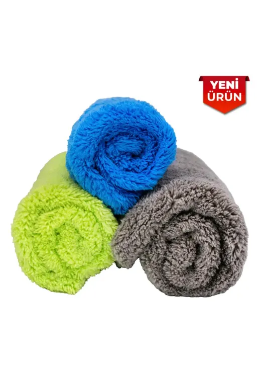 EUPHRATE KFZ E15-4040-500 Zambak 3'lü Mikrofiber Set Bez 40X40