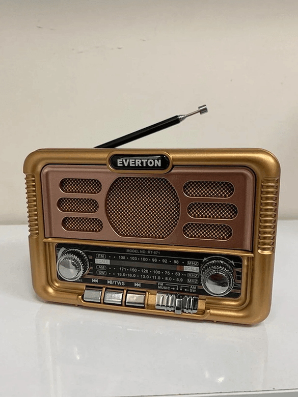 Everton Rt-671 Usb Bt Radyo Nostajık Solar Paneli Müzik Çalar