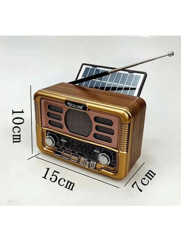 Everton Rt-671 Usb Bt Radyo Nostajık Solar Paneli Müzik Çalar
