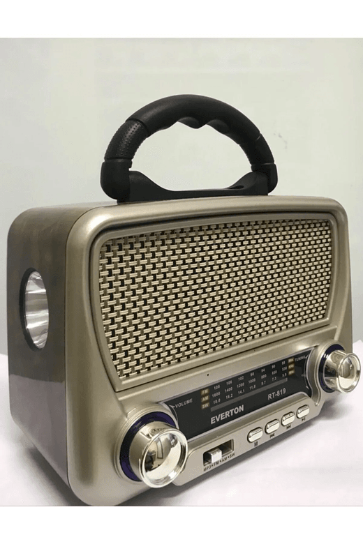 Everton Rt-819 Güneş Enerjili Nostaljik Fm,aux,usb Müzik Çalar Rt 819