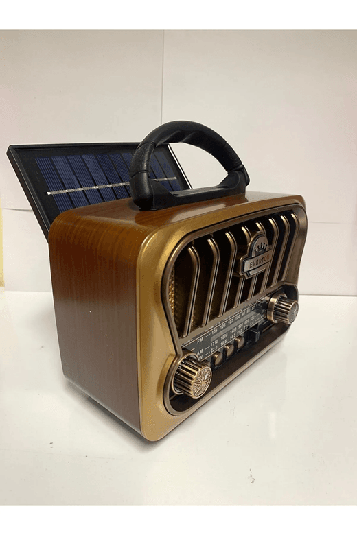 Everton Rt-848 Usb Bt Fm Solar Paneli Nostajık Radyo