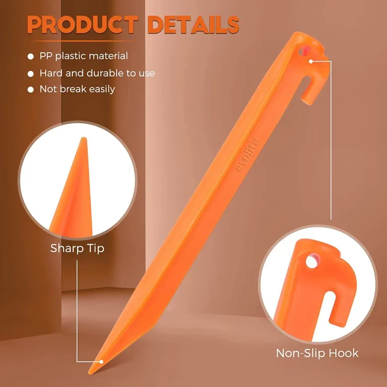 Evolite Arancio ABS Çadır Kazığı / Sert Zemin Çadır Kazığı