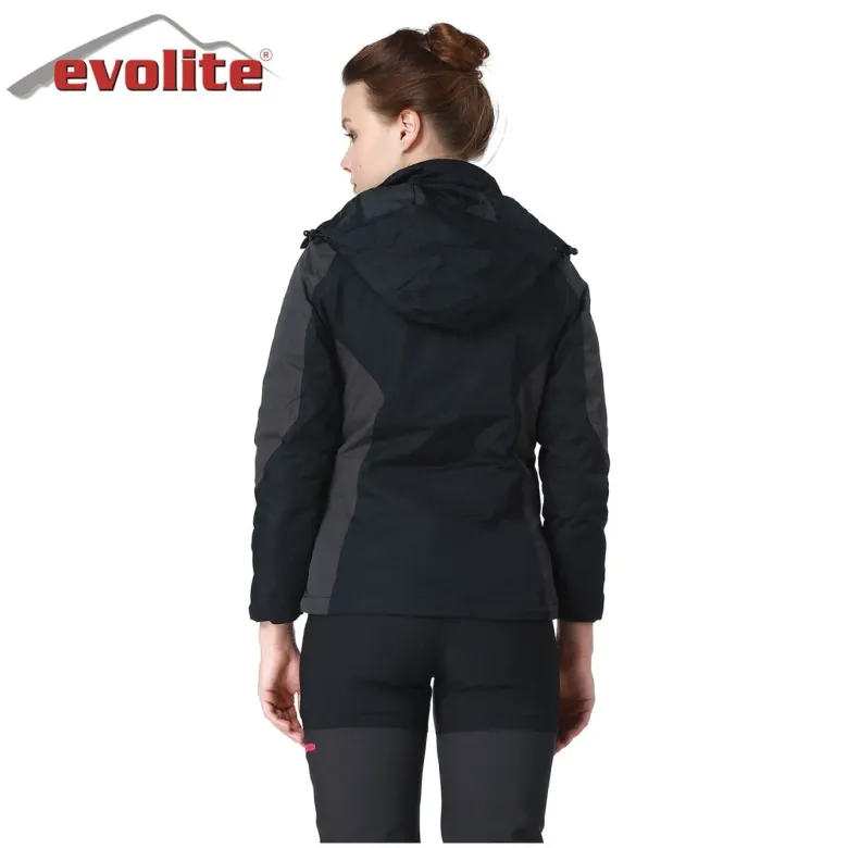 Evolite Diva Kadın 3in1 Gri/Siyah Mont/3 Farklı Kullanım